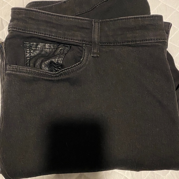 Ralph Lauren Denim - ❤️Ralph Lauren Black Leather Trim Ankle Zip Skinny Jeans